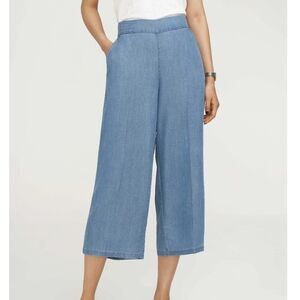 Anne Klein Pull up wide crop pants